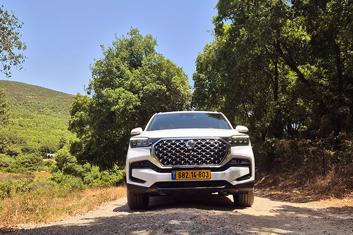  מבט קידמי- KGM REXTON רקסטון במבחן דרכים 