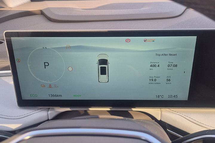 לוח מחוונים - MAXUS MIFA 7 מקסוס מיפה