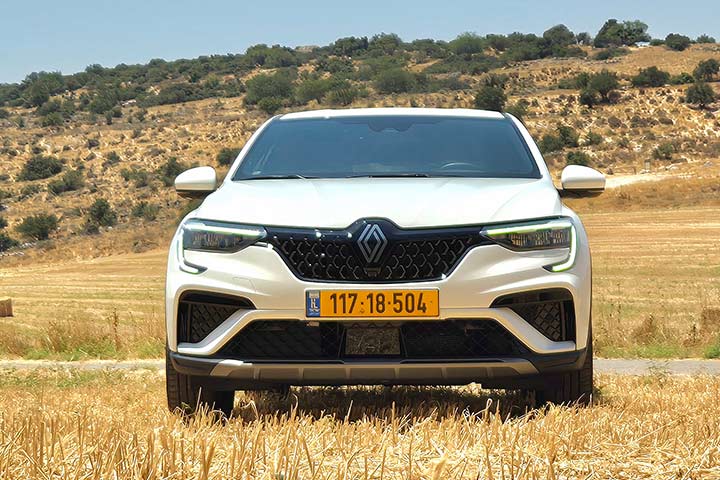 cardate - מבט קדמי- E-TECH Hybrid רנו ארקנה