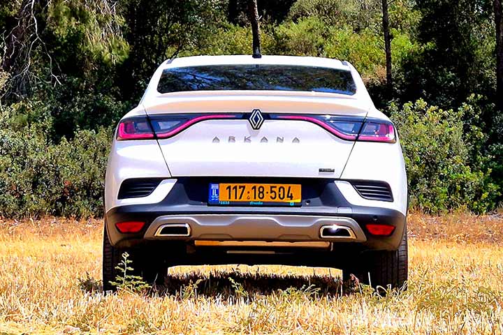 cardate - מבט אחורי- E-TECH Hybrid רנו ארקנה