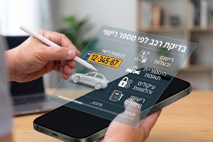 בדיקת רכב לפי מספר רישוי